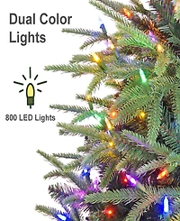 Puleo International 6.5" Pre-Lit Artificial Fraser Fir Tree