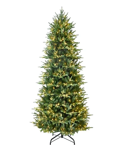 Puleo International 6.5" Pre-Lit Artificial Fraser Fir Slim Tree