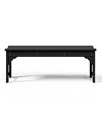 WestinTrends Backless All-Weather Outdoor Bench for Patio Garden