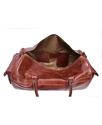 20 Inch Nexus Leather Canvas Duffle Bag