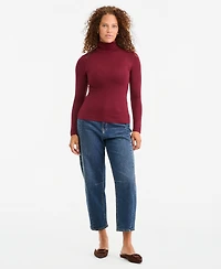 On 34th Women's Modal Long Sleeve Turtleneck, Created for Macy's