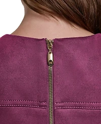 Halston Women's Crew Neck Fit & Flare Dress
