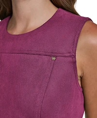 Halston Women's Crew Neck Fit & Flare Dress