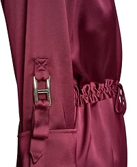 Halston Women's Satin Shirt Dress