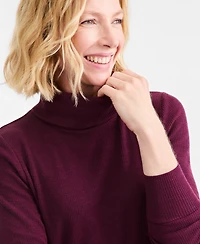 Style & Co Women's Long-Sleeve Thermal Turtleneck Top, Macy's Exclusive