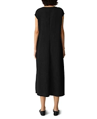 Eileen Fisher Women's V-Neck Cap-Sleeve Dress