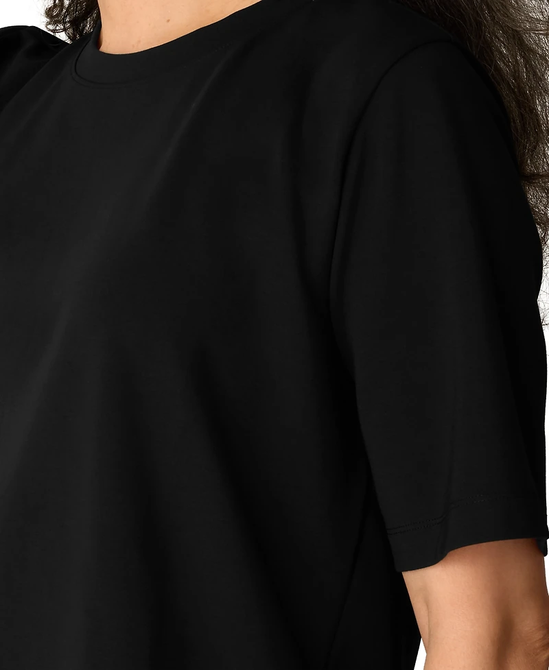 Eileen Fisher Women's Extra-Fine Ponte Short-Sleeve T-Shirt