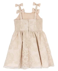 Rare Editions Girls' 7-16 Double Bow Shoulder Straps Dress