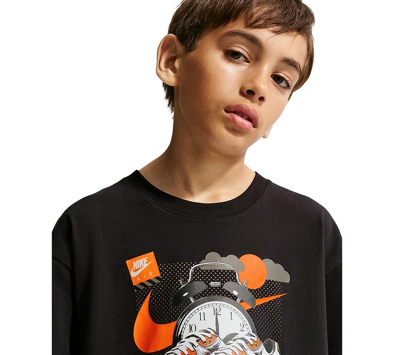 Nike Boys' 8-20 Sportswear Graphic Print Short-Sleeve T-Shirt