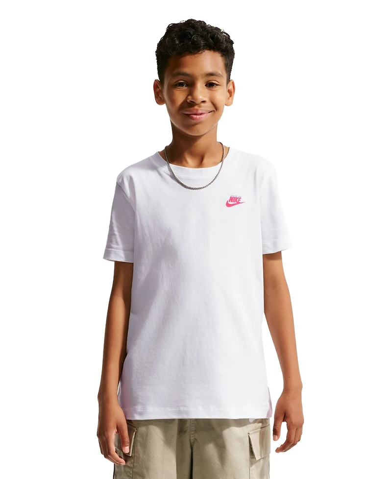 Nike Boys' 8-20 Sportswear Logo Print Short-Sleeve T-Shirt