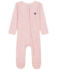 Tommy Hilfiger Baby Girls' Long-Sleeve Footed Coverall