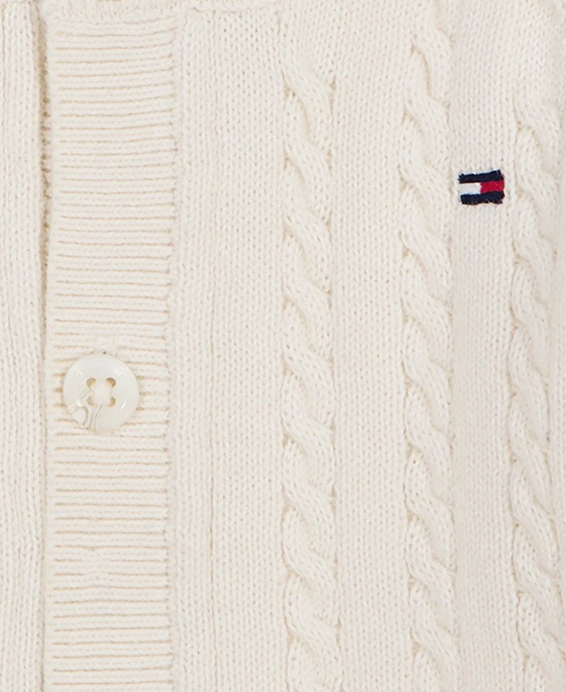 Tommy Hilfiger Baby Boys' Long-Sleeve Cardigan and Pants with Hat, 2-Piece Set