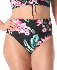 Coco Reef Women's High Waist Pull-On Rollover Bottoms