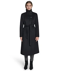 Cole Haan Women's Asymmetric Belted Wool Coat