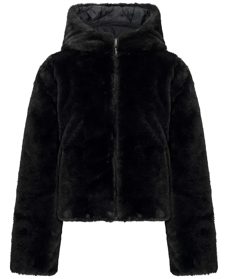Sam Edelman Girls' 6-16 Diamond Quilt Reversible Two One Jacket
