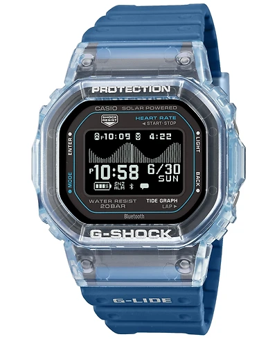 G-Shock Men's Japanese Quartz Blue Soft Urethane Watch 51.1mm