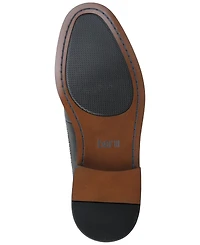 Bar Iii Men's Asherr Long Wing Brogue Leather Dress Shoes, Created for Macy's