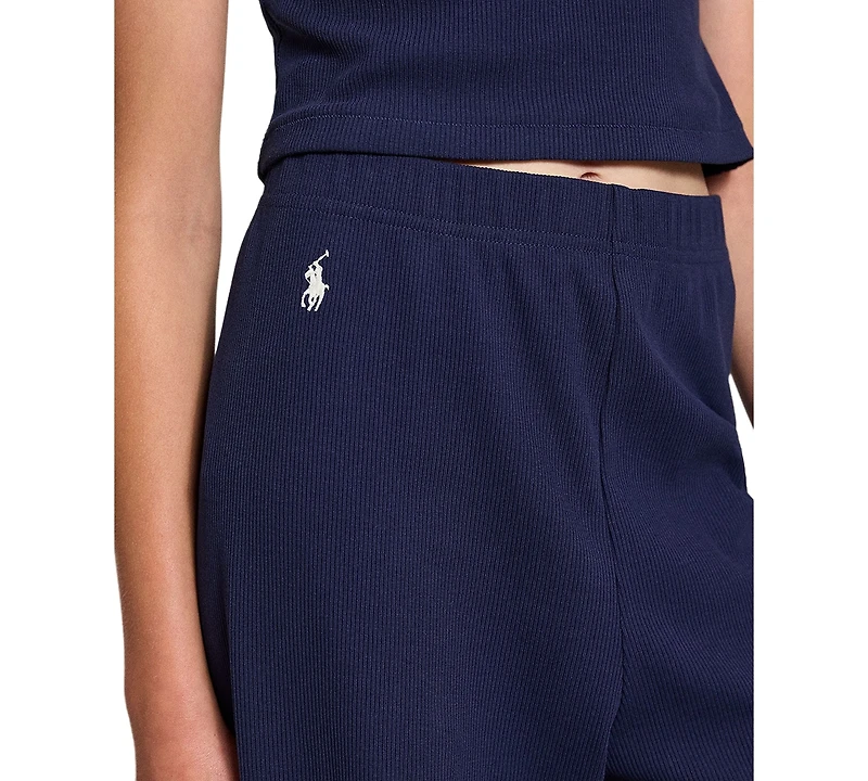 Polo Ralph Lauren Girls' 7-16 Ribbed Wide-Leg Pant