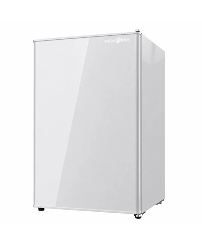 SnowLion 4.3 Cu. Ft. Freestanding Mini Fridge, 122L Compact Refrigerator with Solid Door, Adjustable Thermostat, Reversible Door, White
