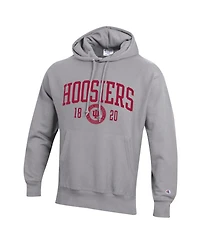 Champion Men's Heather Gray Indiana Hoosiers Established Reverse Weave Hoodie