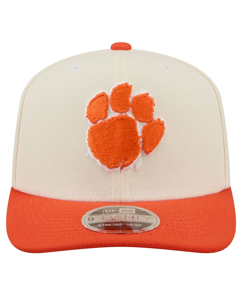 New Era Men's White, Orange Clemson Tigers America's 250th 9SEVENTY Adjustable Hat