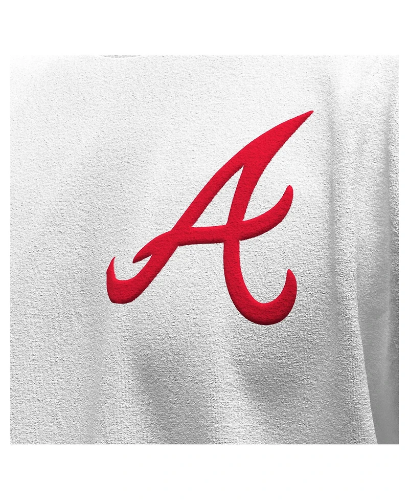 Fanatics Women's White Atlanta Braves Baseball Stitch Spirit Jersey Long Sleeve T-Shirt