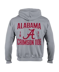 Champion Men's Gray Alabama Crimson Tide Varsity Power blend Full-Zip Fleece Hoodie