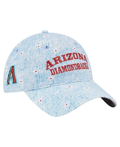 New Era Women's Light Blue Arizona Diamondbacks Daisy All Over 9TWENTY Adjustable Hat