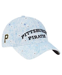 New Era Women's Light Blue Pittsburgh Pirates Daisy All Over 9TWENTY Adjustable Hat