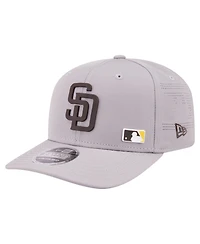 New Era Men's Gray San Diego Padres Laser Perforated 9SEVENTY Adjustable Hat