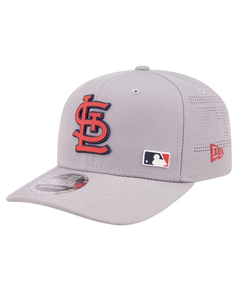 New Era Men's Gray St. Louis Cardinals Laser Perforated 9SEVENTY Adjustable Hat