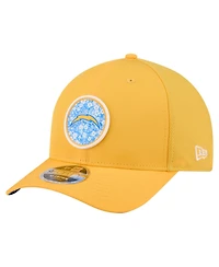 New Era Men's Gold Los Angeles Chargers Floral 9FORTY M-Crown Trucker Adjustable Hat
