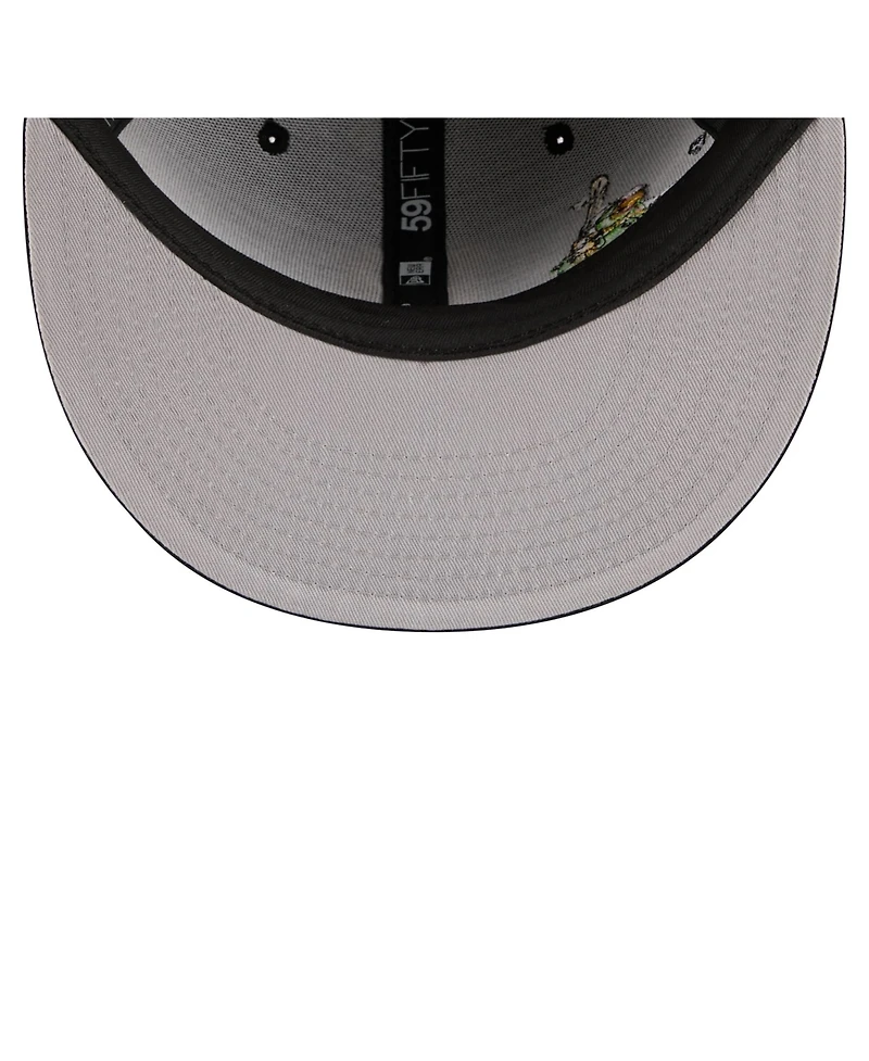 New Era Men's Black Pittsburgh Pirates Run Mascot 59FIFTY Fitted Hat