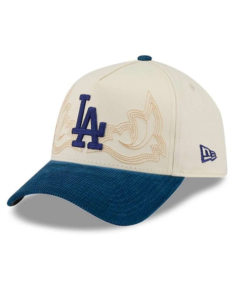 New Era Men's Stone Los Angeles Dodgers Western Stitch 9FORTY A-Frame Adjustable Hat