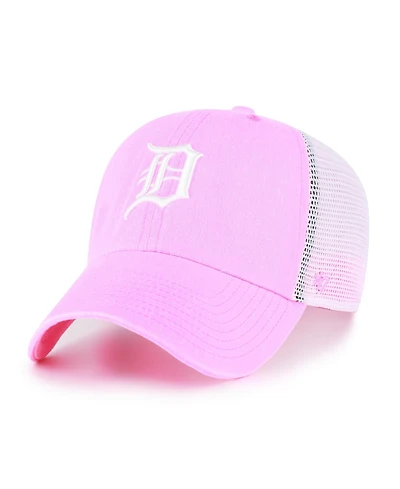 '47 Brand Women's Pink Detroit Tigers Summer Fun Trucker Clean Up Adjustable Hat