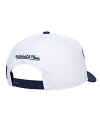 Mitchell & Ness Men's and Women's White, Navy Detroit Tigers Xl Script Pro Crown Adjustable Hat