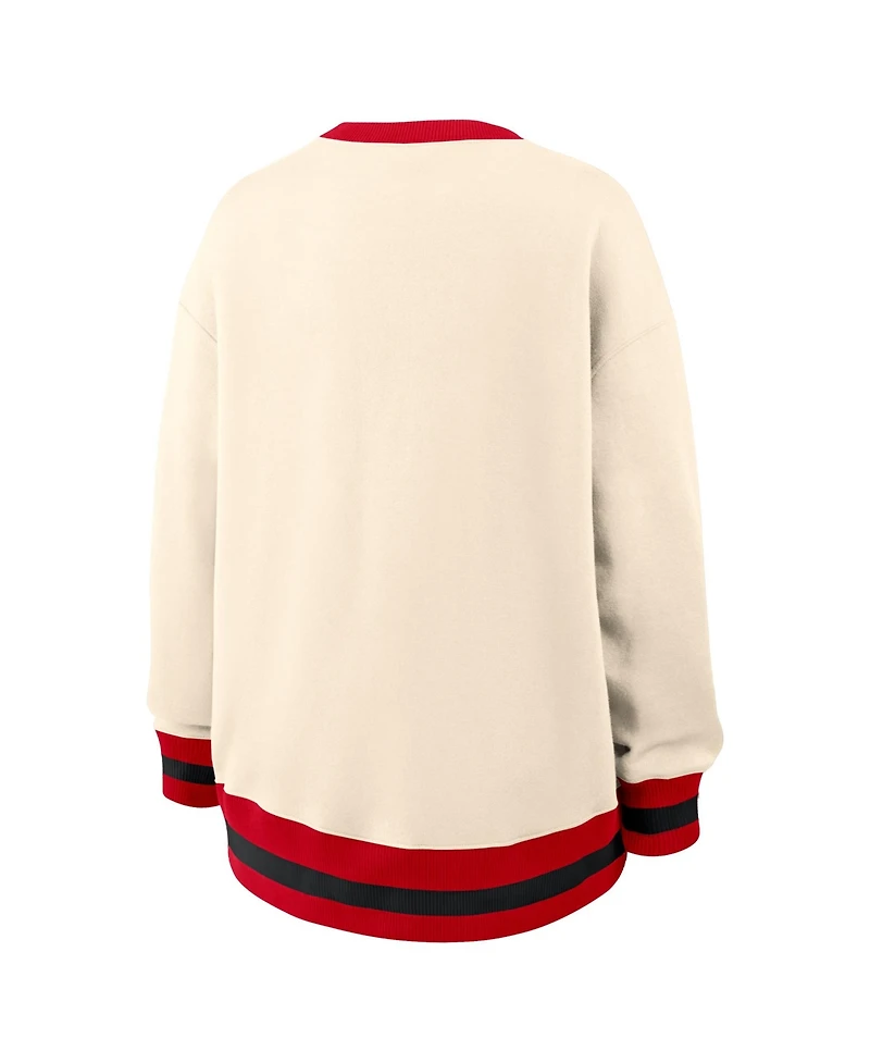 Nike Women's Natural Ohio State Buckeyes Legacy Pullover Sweatshirt