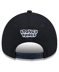 New Era Big Boys and Girls Navy Cleveland Guardians Looney Tunes A-Frame 9FORTY Adjustable Hat