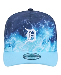 New Era Men's Light Blue Detroit Tigers Deep Water Pre-Curved 9FIFTY A-Frame Snapback Hat
