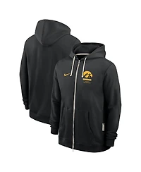 Nike Men's Black Iowa Hawkeyes 2026 Sideline Standard Issue Dri-fit Full-Zip Hoodie