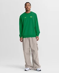 Nike Men's Green Oregon Ducks Premium Performance Raglan Dri-fit Sweatshirt