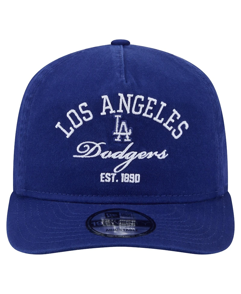 New Era Men's Royal Los Angeles Dodgers Stacked 19TWENTY Adjustable Hat