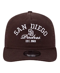 New Era Men's Brown San Diego Padres Stacked 19TWENTY Adjustable Hat
