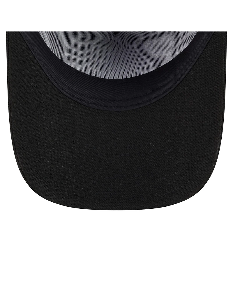 New Era Men's Black Seattle Mariners Motion A-Frame 9FIFTY Snapback Hat