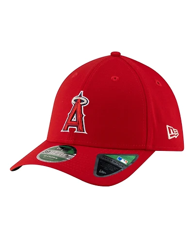 New Era Men's Red Los Angeles Angels Player Replica 39THIRTY M-Crown Flex Hat