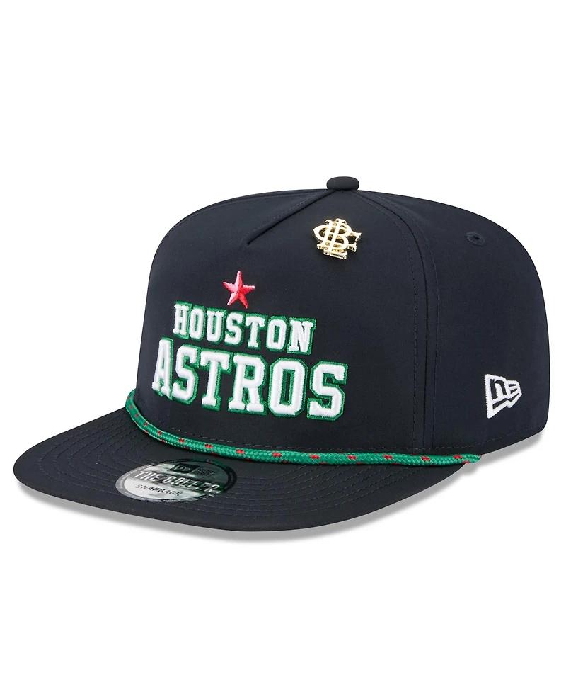 New Era Men's Navy Houston Astros 2025 Big League Chew Golfer Snapback Hat