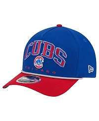New Era Men's Royal, Red Chicago Cubs Arch 9FORTY A-Frame M-Crown Adjustable Hat