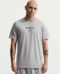 Nike Men's Gray Barcelona Wordmark T-Shirt