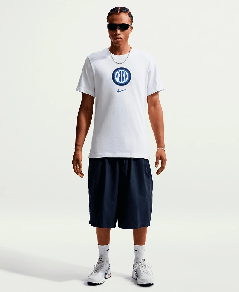 Nike Men's White Inter Milan Crest T-Shirt