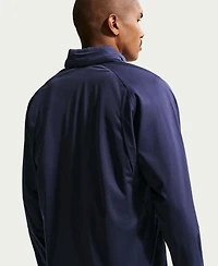 Nike Men's Blue Barcelona Strike Shield Full-Zip Hooded Rain Jacket